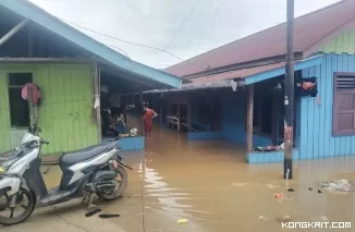 Banjir Menggenangi Beberapa Wilayah di Kota Berau, Beberapa Rumah Terendam