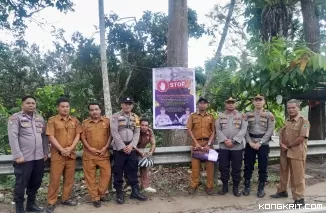 Himbauan Cegah Penambangan Ilegal Oleh Polsek Rao Direspon Positif Masyarakat