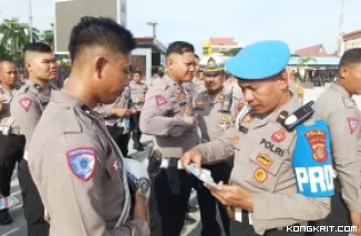 Kabid Propam Polda Kaltim Gelar Pemeriksaan Rutin Jajaran Personil Polresta Balikpapan