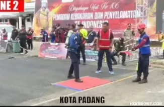 Pasukan Bomba Kota Padang Raih Juara 1 Kategori Survival di National Firefighter Skill Competition