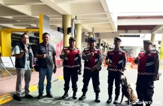 Polda Sumbar Turunkan Unit K9 untuk Tingkatkan Pengawasan Narkoba di Bandara Internasional Minangkabau