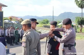 Polres Nagekeo Gelar Apel Pasukan untuk Operasi Keselamatan Turangga 2025