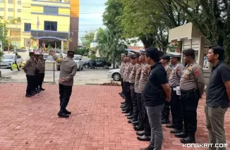 Polresta Balikpapan Siagakan Satu Pleton Personel untuk Pengamanan Rapat Paripurna Hari Jadi ke-128 Kota Balikpapan