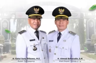 Presiden Prabowo Subianto Resmi Melantik Gatut Sunu - Baharudin Sebagai Bupati dan Wakil Bupati Tulungagung