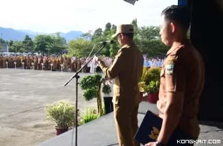 Rahmat Hidayat Pimpin Apel Gabungan Perdana Usai Dilantik Sebagai Wabup Padang Pariaman