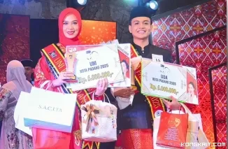 Shintia Ulfa Amanda dan Aidil Saputra Terpilih Sebagai Uni dan Uda Duta Wisata Kota Padang 2025