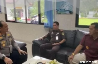 Sinergi Antar Institusi, Kalapas Klas II Lubuk Basung Kunjungi Polres Agam Jelang Ramadhan