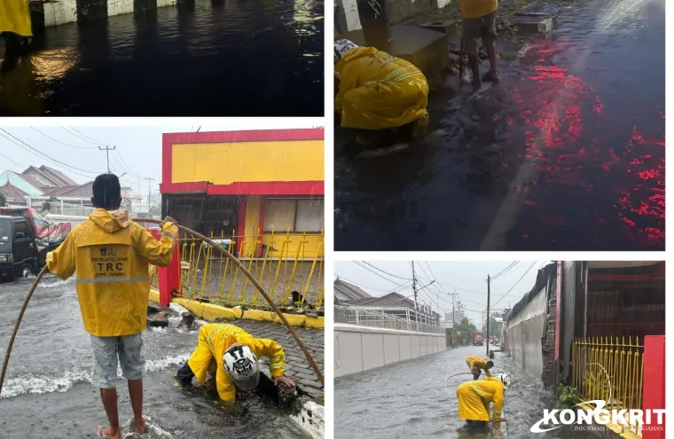 Kota Padang Diguyur Hujan Lebat, Dinas PUPR Sigap Tangani Genangan Air