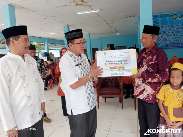 Pemkot Bekasi Salurkan Bantuan Makanan ke 15 Yayasan dalam Rangka 100 Hari Kerja Wako dan Wawako Bekasi