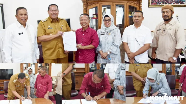 Pemkot Pariaman Teken MoU Hibah dengan KONI Kota Pariaman