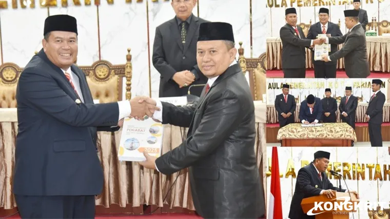 Penyerahan Memori Serah Terima Jabatan Wako Pariaman Periode 2025-2030 Berjalan Khidmat