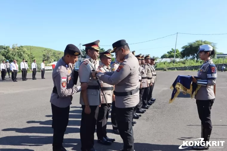 Polres Nagekeo Gelar Upacara Serah Terima Jabatan