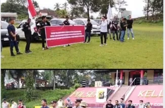 DPD-LAN Musi Banyuasin Gelar Aksi Damai di Polsek Keluang, Tuntut Penindakan Terhadap Koperasi Inkotani Perindo