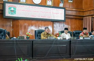 DPRD Kabupaten Solok Gelar Rapat Paripurna Penyampaian Laporan Hasil Pembahasan Ranperda Perlindungan Lahan Pertanian Pangan