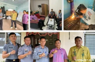 Kalapas Klas IIB Lubuk Basung Kunjungi Balai Latihan Kerja di Nagari Manggopoh