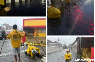 Kota Padang Diguyur Hujan Lebat, Dinas PUPR Sigap Tangani Genangan Air