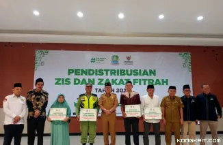 Pemerintah Kota Bekasi Apresiasi Baznas Kota Bekasi dalam Distribusikan ZIS dan Zakat Fitrah