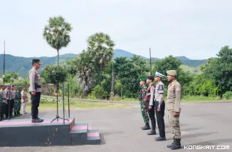 Polres Nagekeo Laksanakan Apel Gelar Pasukan Operasi Ketupat Turangga 2025