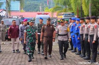 Polres Pessel Gelar Apel Pasukan Operasi Ketupat Singgalang 2025 untuk Pengamanan Mudik Lebaran