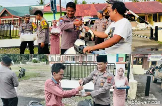 Polsek Pancung Soal Bagikan Ratusan Takjil untuk Berbuka Puasa