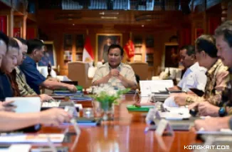 Presiden Prabowo Pimpin Rapat Percepatan Hilirisasi Nasional di Hambalang