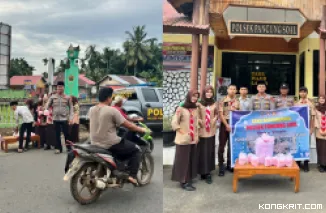 Shaka Bayangkara Polsek Pancung Soal Bagi 200 Takjil di Bulan Suci Ramadhan