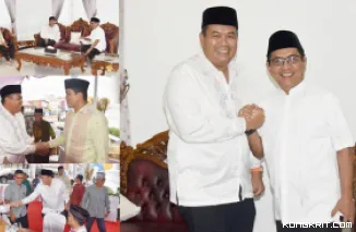 Wali Kota Pariaman Yota Balad Silaturahmi ke Bupati Padang Pariaman John Kenedy Azis