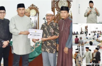 Wawako Pariaman Mulyadi Hadiri Safari Ramadhan di Masjid Raya Desa Simpang