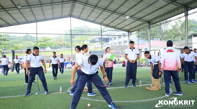 Olahraga Bersama Memyambut HUT ke 61 Kowal di Lantamal XIII Tarakan