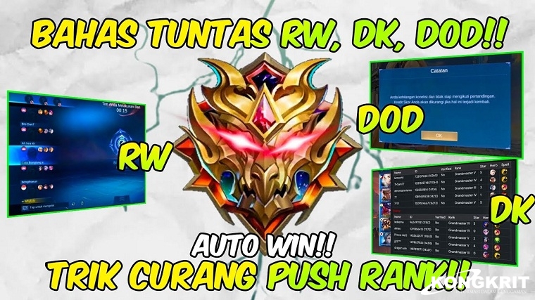 Pahami! Strategi Curang di Mobile Legends: RW, DK, dan Dod (Foto : Youtube Will Gaming)