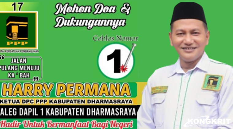 Harry Permana, Caleg DPRD Dharmasraya dan Ketua DPC PPP Kabupaten Dharmasraya