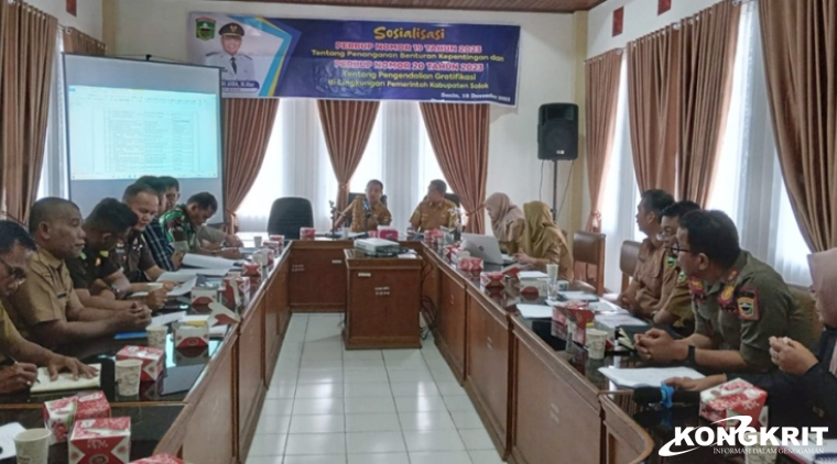 Pada Selasa, 16 Januari 2024, Satgas Saber Pungli Kabupaten Solok menggelar rapat kerja di Ruang Rapat Inspektorat Daerah Kabupaten Solok, Arosuka.