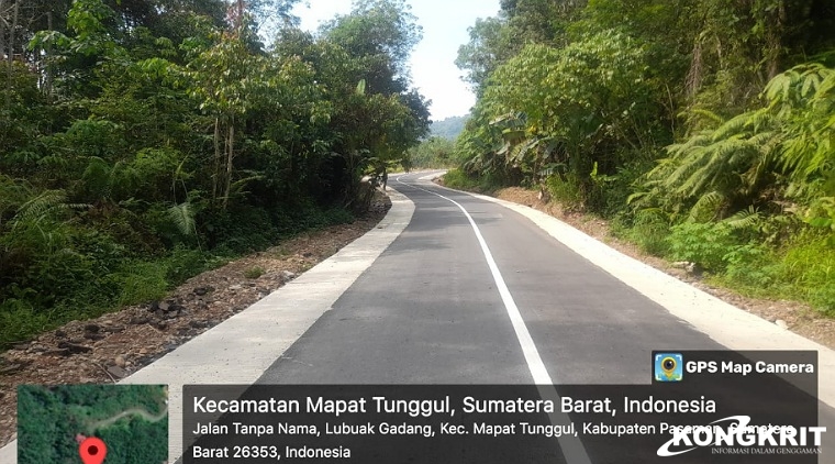 Salahsatu ruas jalan provinsi yang ada di Kabupaten Pasaman telah selesai dilaksanakan tahun 2023