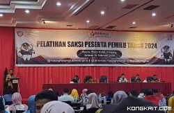 Pelatihan Saksi dari Bawaslu Padang Pariaman, Selasa (6/2/2024) di Hotel Rocky Plaza Padang