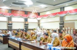 Pemkab Solok Gelar Rapat Koordinasi Bersama Sekda dan Kepala OPD Kabupaten Solok (Selasa, 9 Januari 2024).