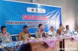 Sosialisasi Kedua, Masyarakat Menyambut Baik Upaya Badan Bank Tanah Terkait Kejesalan Status Tanah PT Krakatau Limo Sejati di Kabupaten Solok (Senin, 15 Januari 2024).