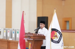 Wakil Walikota Solok Antusias Hadiri Simulasi Pemilu 2024 di Gedung Kubung Tigo Baleh