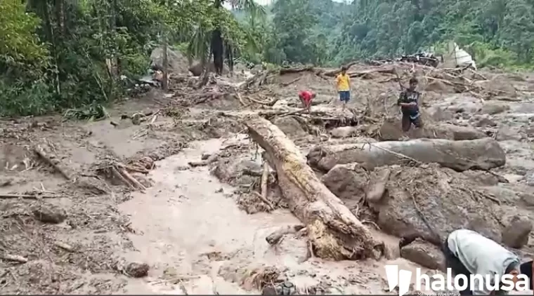 Longsor di Pesisir Selatan (Foto: Istimewa)