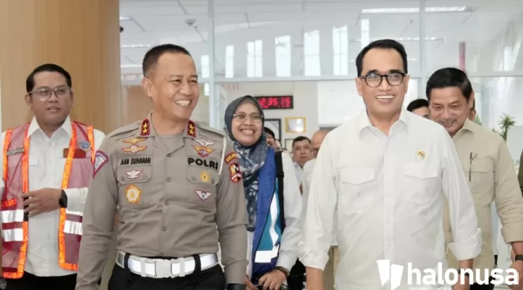 Kakorlantas Mabes Polri melakukan kunjungan bersama Menhub