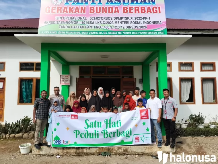 Peduli Berbagi, Honda Hayati Pasaman dan Kinali sambangi Anak Yatim