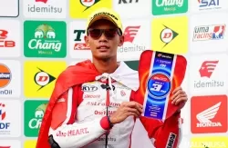 Pebalap kebanggaan Astra Honda Racing Team (AHRT) berhasil mempersembahkan podium perdana di kelas Asia Production (AP) 250 dan Supersport (SS) 600 di Asia Road Racing Championship (ARRC) Buriram.