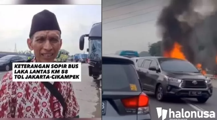 Cerita Sopir Bus Primajasa saat Kecelakaan Maut di KM 58 Tol Cikampek