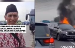 Cerita Sopir Bus Primajasa saat Kecelakaan Maut di KM 58 Tol Cikampek