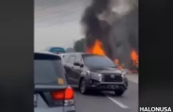 Tangkap layar video kecelakaan maut di Tol Cikampek