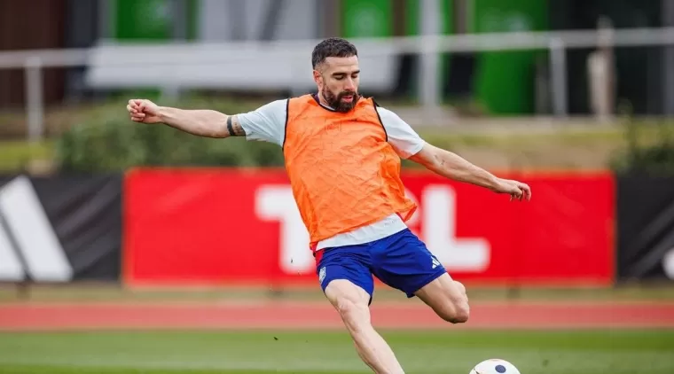 Dani Carvajal melakukan latihan (Foto: Instagram Dani Carvajal)