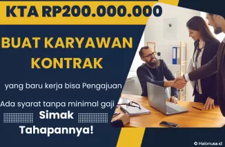 Ilustrasi kredit buat karyawan kontrak (foto: Canva)