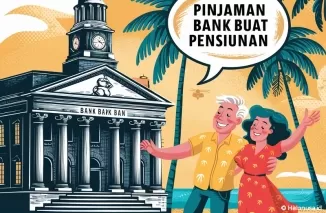 Ilustrasi pinjaman bank buat pensiunan (foto: ideogram AI)