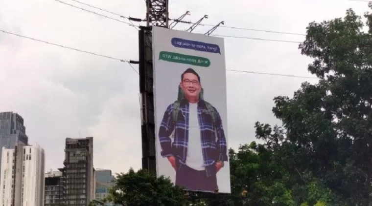 Baliho Ridwan Kamil OTW Jakarta