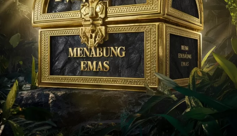 Ilustrasi menabung emas (foto: ideogram AI)