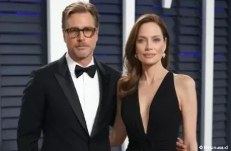 Brad Pitt & Angelina Jolie (Ilustrasi ideogram AI)